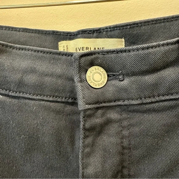 Everlane The Utility Barrel Pant Jean Cotton Twill Navy Blue High Rise 4 Panel - Picture 6 of 16